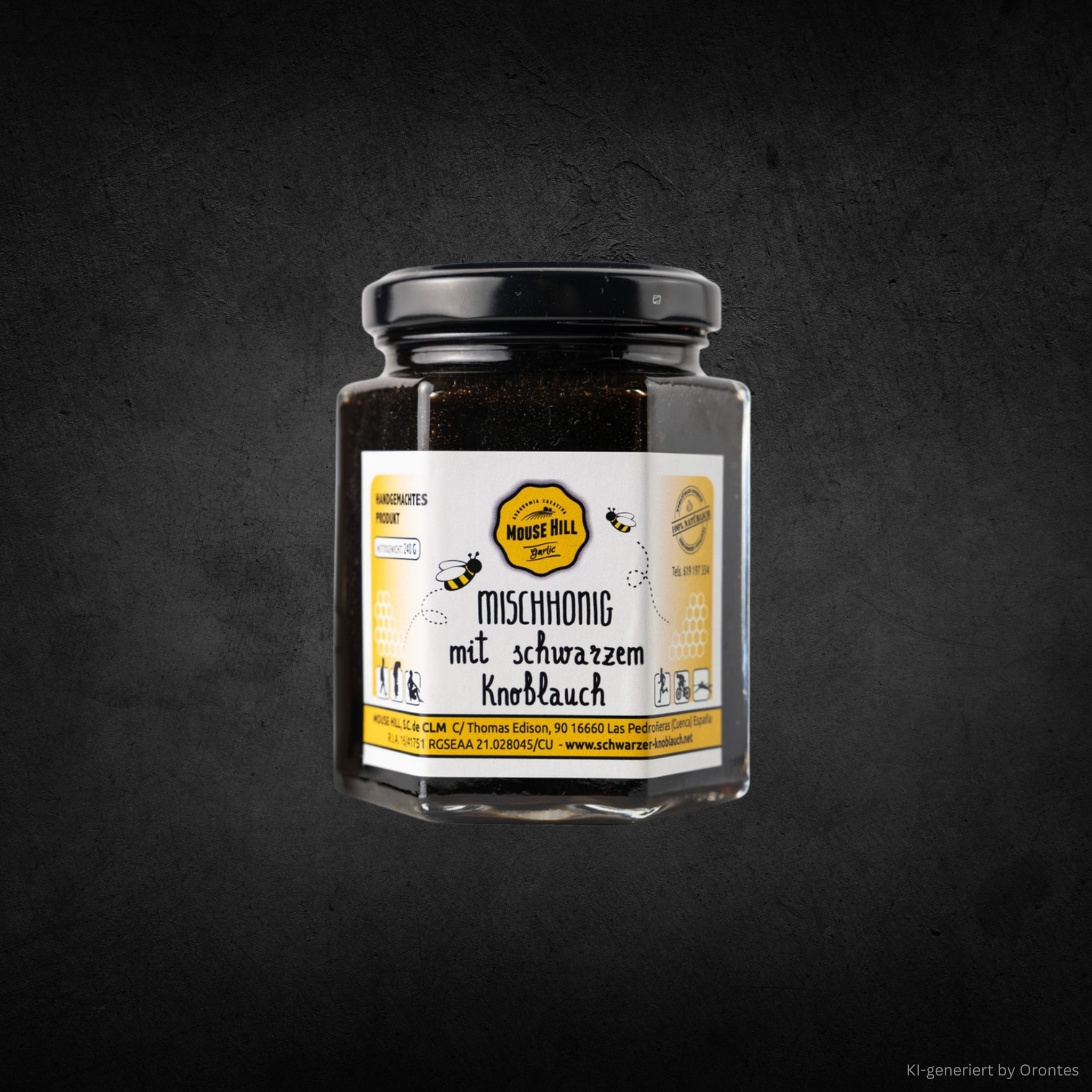 Honig mit schwarzem Knoblauch