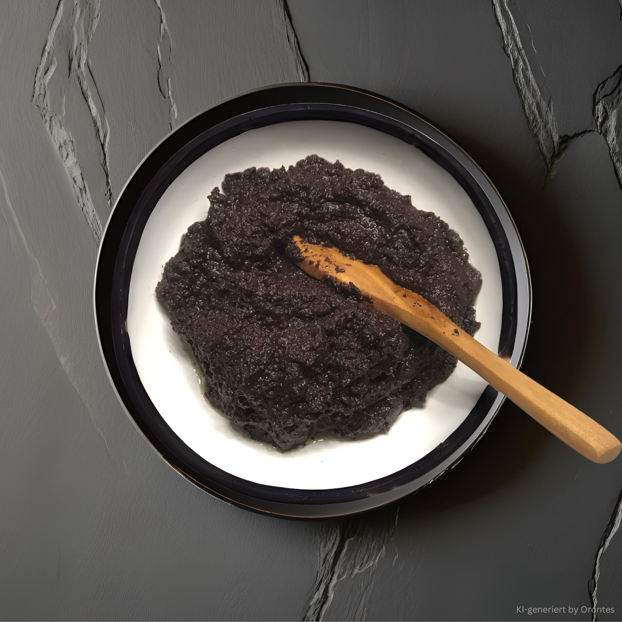 Schwarzer Knoblauch-Mousse