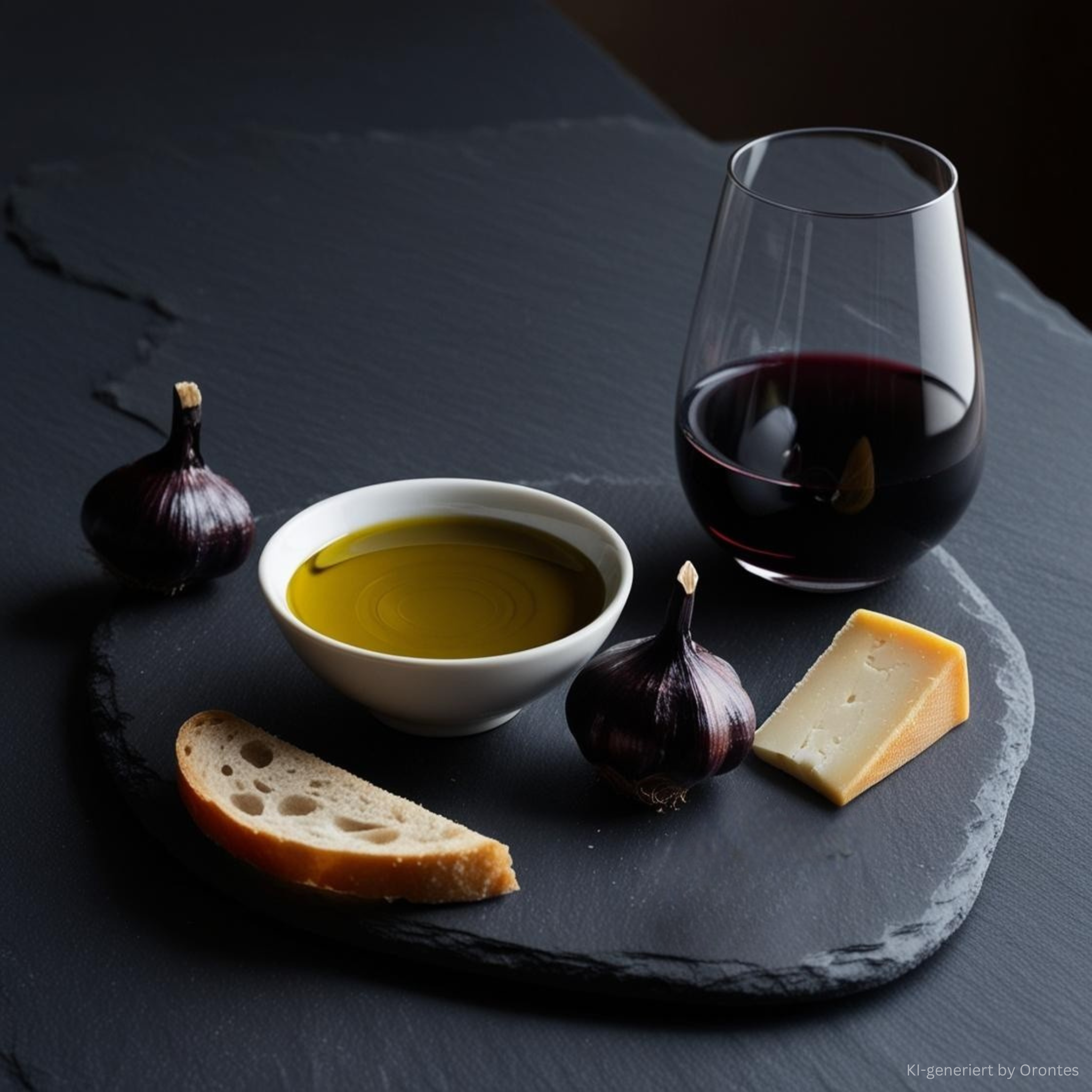 Olivenöl mit schwarzem Knoblauch - Extra Virgin