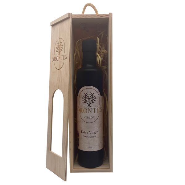 Olivenöl - Geschenkbox Holz (noch 5 Stk. verfügbar)