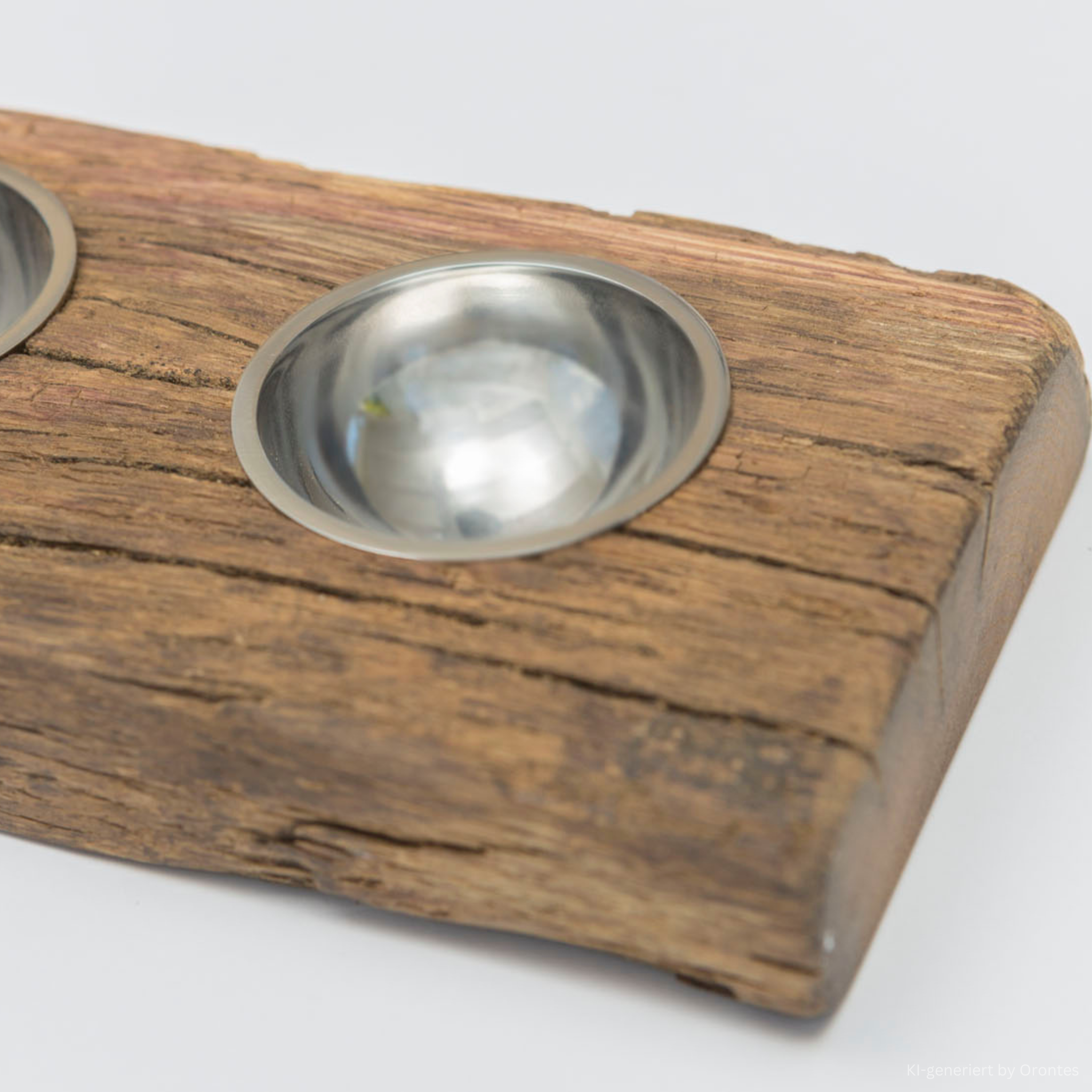 Menagen mit Edelstahlschalen - der „schwebende“ Löffel