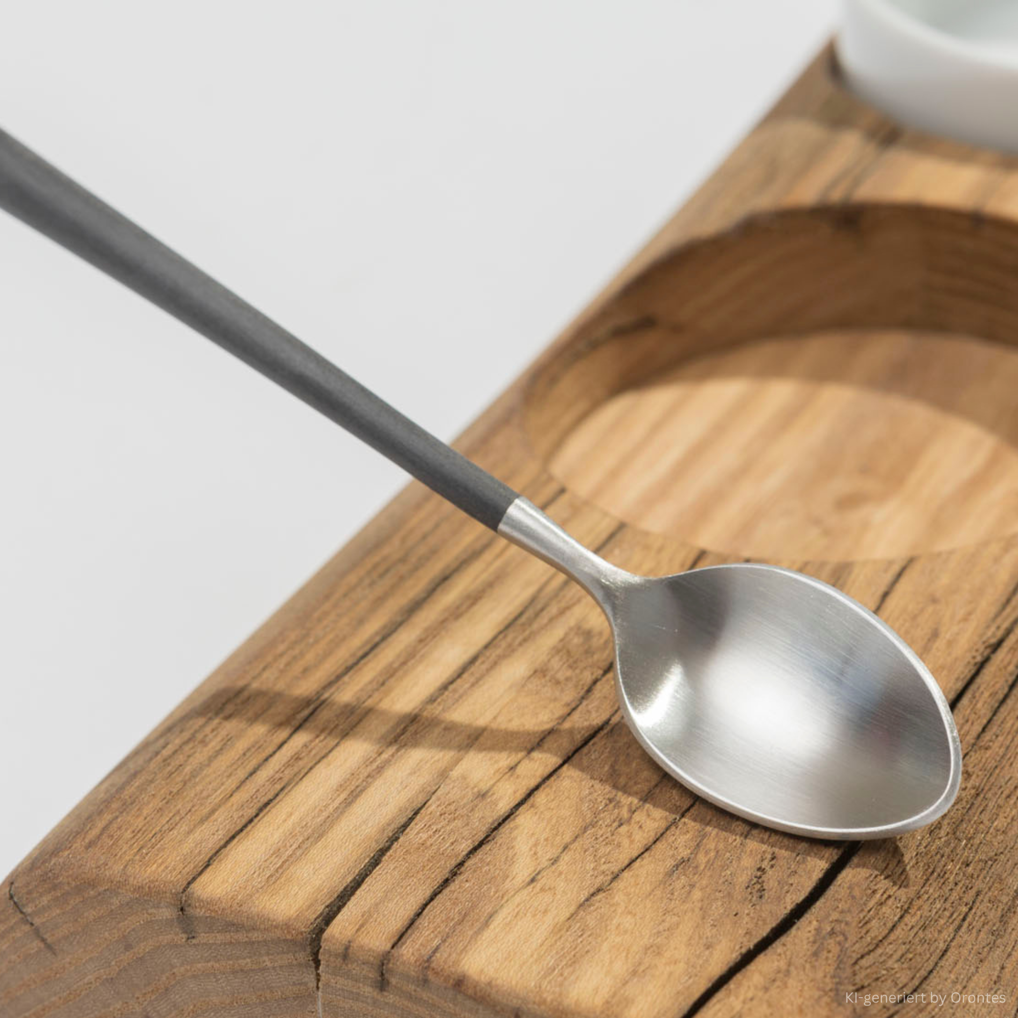 Menagen mit Porzellanschalen - Der „schwebende“ Löffel