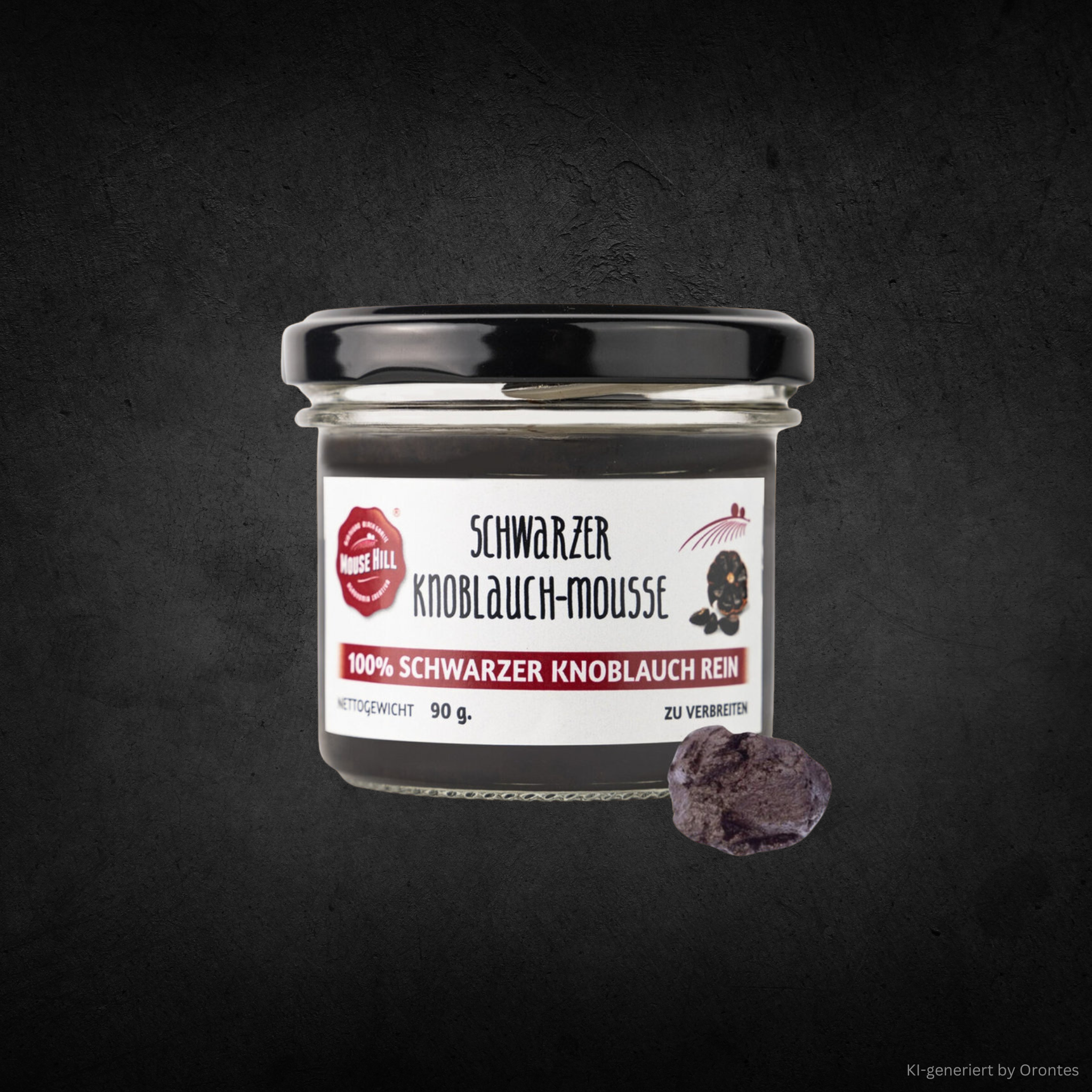 Schwarzer Knoblauch-Mousse