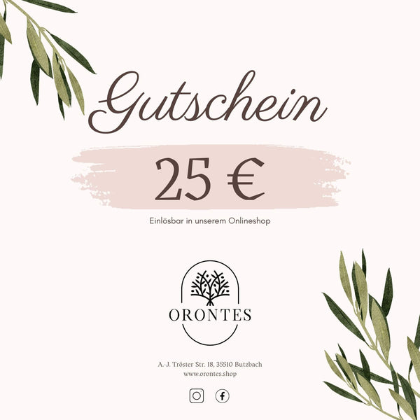 Orontes Geschenkgutschein